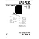 Sony SRS-PC50 (serv.man3) Service Manual