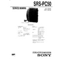 Sony SRS-PC50 Service Manual