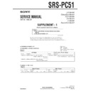 Sony SRS-PC51 (serv.man3) Service Manual