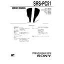 Sony SRS-PC51 Service Manual