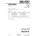 srs-pc57 service manual