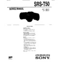 Sony SRS-T50 Service Manual