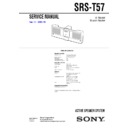 srs-t57 service manual