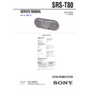 srs-t80 service manual