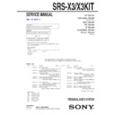 srs-x3 service manual