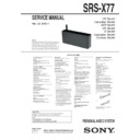 srs-x77 service manual
