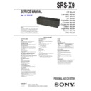 srs-x9 service manual