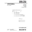 srs-z50 service manual