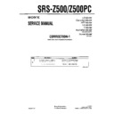 srs-z500, srs-z500pc (serv.man3) service manual