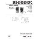 srs-z500, srs-z500pc service manual