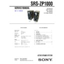 Sony SRS-ZP1000 Service Manual