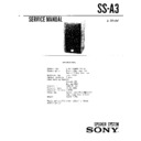 ss-a3 service manual