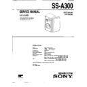 Sony SS-A300 (serv.man2) Service Manual