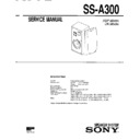 Sony SS-A300 Service Manual