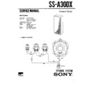 ss-a30dx service manual