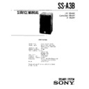 Sony SS-A3B Service Manual