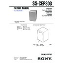 Sony SS-CEP303 Service Manual