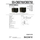 ss-cmx750 service manual