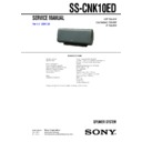 ss-cnk10ed service manual