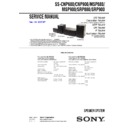 Sony SS-CNP680, SS-CNP900, SS-MSP880, SS-MSP900, SS-SRP880, SS-SRP900 Service Manual
