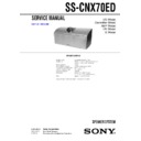 Sony SS-CNX70ED Service Manual