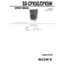 ss-cpx5s, ss-cpx5w service manual