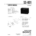 Sony SS-CR62, SS-U31 Service Manual