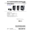 Sony SS-CT1200D, SS-GN1200D, SS-RSX1200D, SS-WGV1200D Service Manual