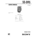 ss-dr5 service manual