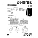 Sony SS-E420 Service Manual