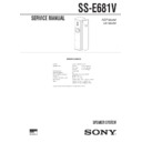 ss-e681v service manual