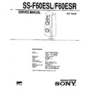 ss-f60esl, ss-f60esr service manual