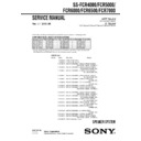 Sony SS-FCR4000, SS-FCR5000, SS-FCR6000, SS-FCR6500, SS-FCR7000 Service Manual