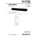 Sony SS-GT3DB Service Manual
