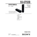 Sony SS-GT5DB Service Manual