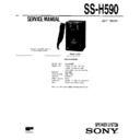 Sony SS-H590 Service Manual