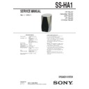 Sony SS-HA1 Service Manual