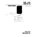 Sony SS-J10 Service Manual