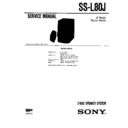 Sony SS-L80J Service Manual