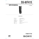 ss-mf415 service manual