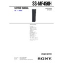 Sony SS-MF450H Service Manual