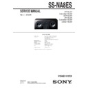 Sony SS-NA8ES Service Manual