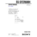 Sony SS-SFCR600H Service Manual