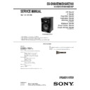 Sony SS-SHAKE100, SS-SHAKE99 Service Manual