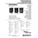Sony SS-SHAKE33, SS-SHAKE44, SS-SHAKE55, SS-SHAKE66, SS-SHAKE77, SS-SHAKE88 Service Manual