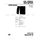Sony SS-SR55 Service Manual
