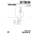 Sony SS-T561AV Service Manual