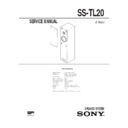 Sony SS-TL20 Service Manual