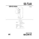 Sony SS-TL60 Service Manual