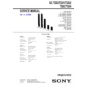Sony SS-TS80, SS-TS81, SS-TS82, SS-TS83, SS-TS84 Service Manual